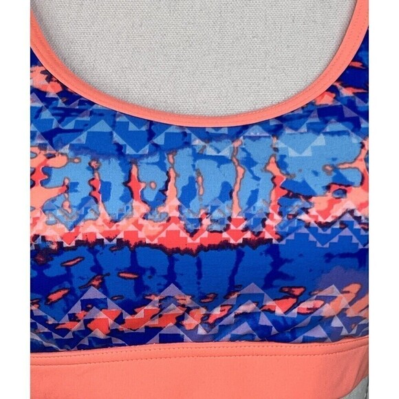 NWT TYR Coral Blue Active Wear Razor Back Workout Bra Swim Top Size L 10/12 - Picture 5 of 11